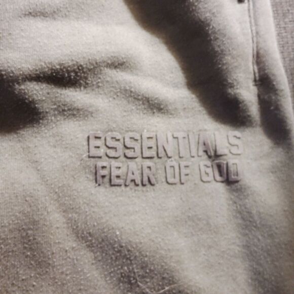 Essentials Men's Sweatpants - Olive(Well Loved, Lint) - Picture 2 of 5